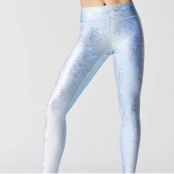 Terez Blue Silver Ombré Leggings - Picture 1 of 5